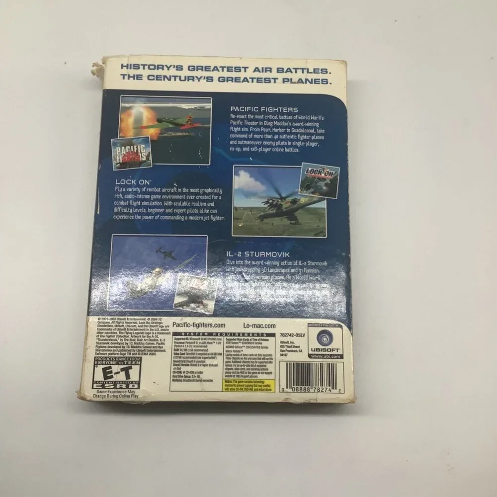 The Ultimate Flight Collection PC Game Pacific Fighters‎ Lock On Il-2 Ubisoft
